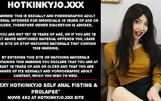 Sexy Hotkinkyjo self anal fisting & prolapse