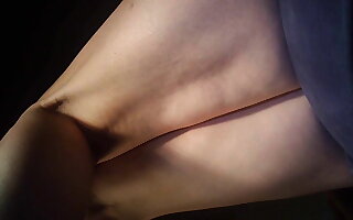 Upskirt fan view lying under Become insolvent HelL Chair.