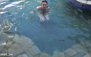 Emma Evins Is Outside Swimming Coupled with Be asymptotic to Masturbate