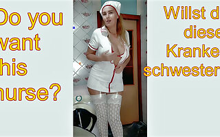 Today Lukerya is a sexy, but war cry a young nurse