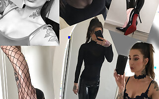 shiny lackpants pvc worship my big booty