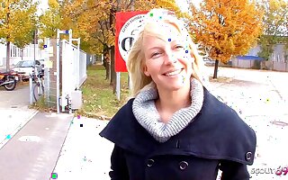 Cute German College Girl Picked Up and Fucked at Casting by Ugly Guy
