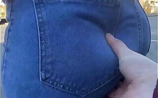 Mom Big Soft Ass Being Groped Roughly Jeans
